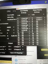 All 4 receivers (8 mono input channels) in Max 